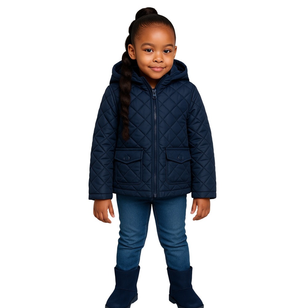 Girls Quilted Hooded Jacket Tidal Medium‎ – The Children's Place New With Tags